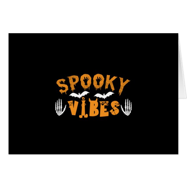 Halloween Spooky Vibes Birthday (Front Horizontal)