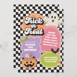 Halloween Spooky Vibes Birthday Invitation