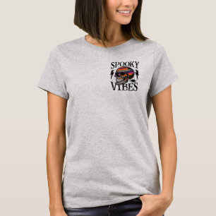 Halloween Spooky Vibes Skull T-Shirt
