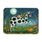 HALLOWEEN SPOTTED PONY & BAT CAT WHIMSICAL HORSE