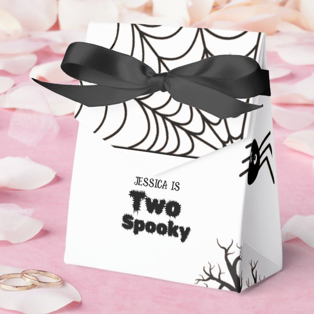 Halloween Sppoky One First Birthday party Favour Box (Wedding)