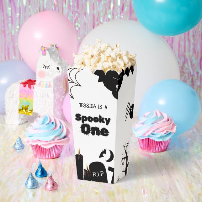 Halloween Sppoky One First Birthday party Favour Box (Party)