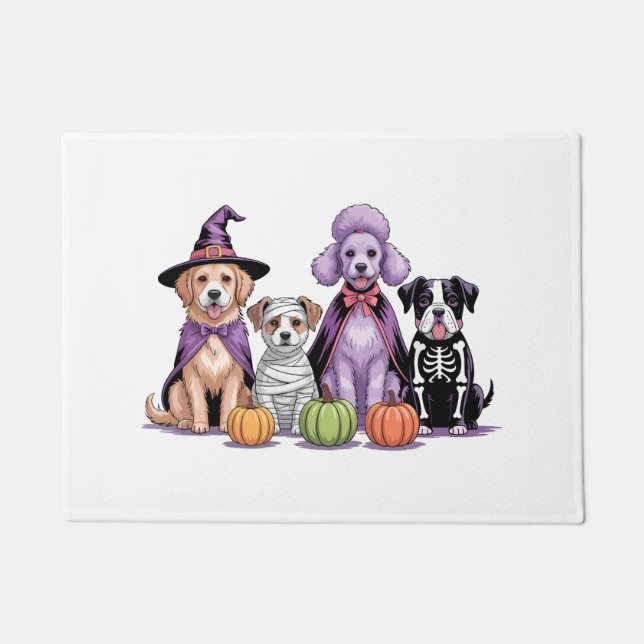 Halloween Squad Dog Doormat (Front)