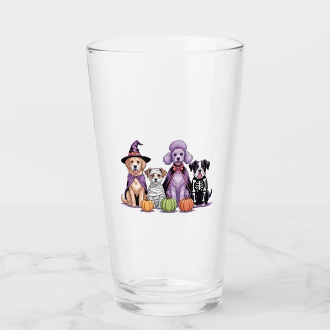 Halloween Squad Dog Glass (Front)