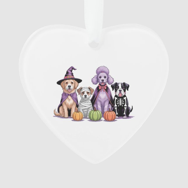 Halloween Squad Dog Ornament (Front)