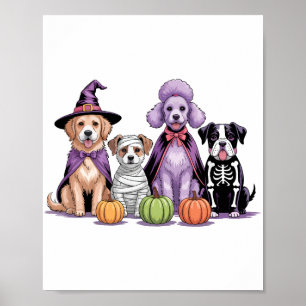 Halloween Squad Dog Poster