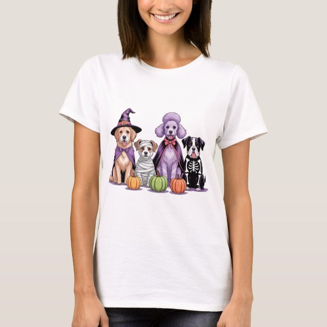 Halloween Squad Dog T-Shirt (Front)