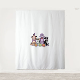 Halloween Squad Dog Tapestry