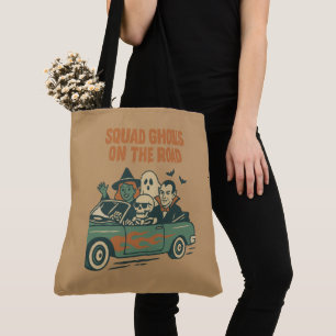 Halloween Squad Ghoul On The Road Tote Bag