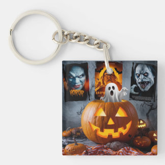 Halloween square Acrylic keychain
