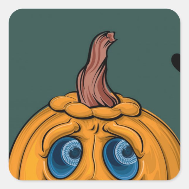 Halloween Square Sticker (Front)