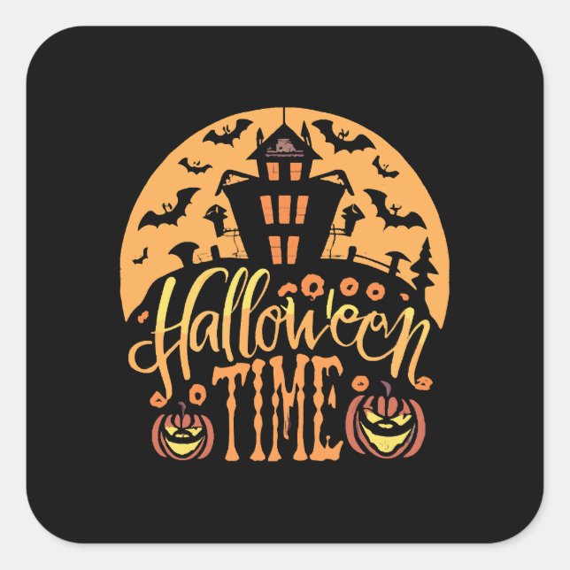 Halloween Square Sticker (Front)