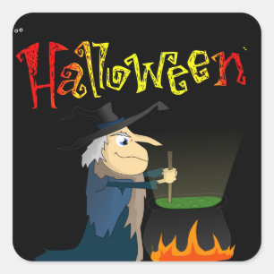 Halloween Square Sticker