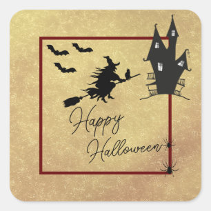 Halloween square sticker
