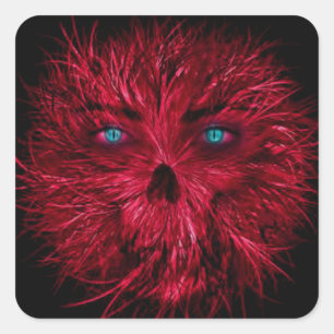 Halloween  Square Stickers/Creepy Monster Square Sticker