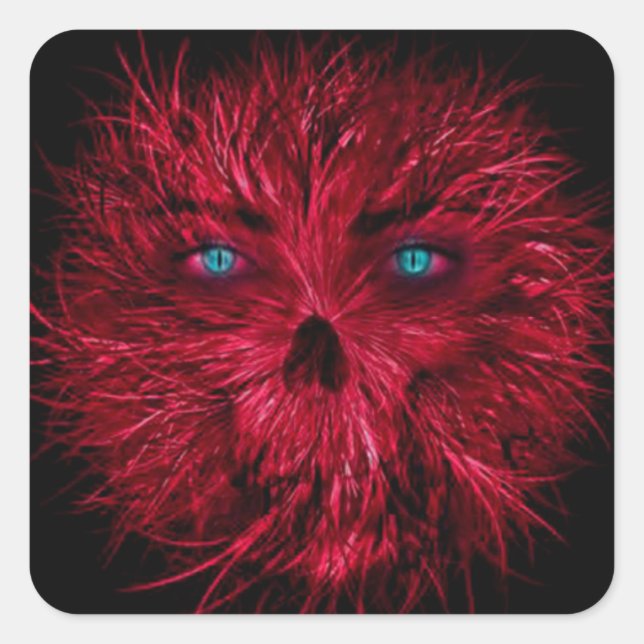 Halloween  Square Stickers/Creepy Monster Square Sticker (Front)