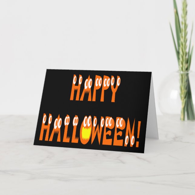 Halloween Squash Text Card (Front)