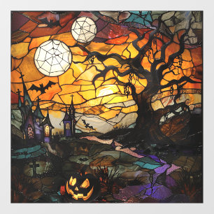 Halloween Stained Glass Art Window Clings
