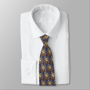 Halloween Stained Glass Steampunk Neck Tie