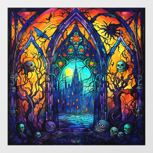 Halloween Stained Glass Window Cling