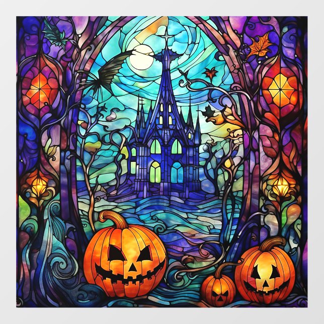 Halloween Stained Glass Window Cling (Sheet)