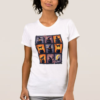 Halloween Stamp Collage T-Shirt