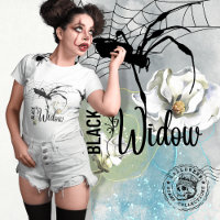 Halloween Stamp Collection "Black Widow"