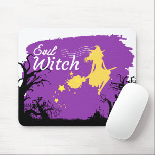 Halloween Stamp Collection "Evil Witch" Mouse Mat