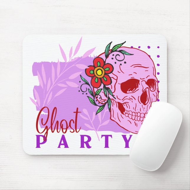 Halloween Stamp Collection "Ghost party" on a Mouse Mat (With Mouse)