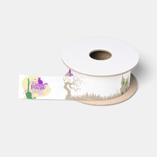 Halloween Stamp Collection "Hocus Pocus" Satin Ribbon