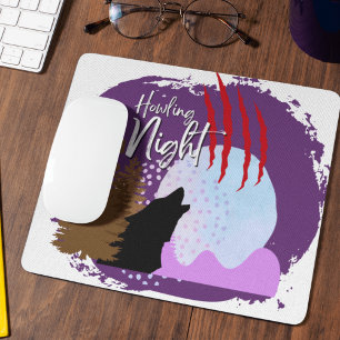 Halloween Stamp Collection "Howling Night" Mouse Mat