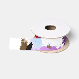 Halloween Stamp Collection "Howling Night" Satin Ribbon