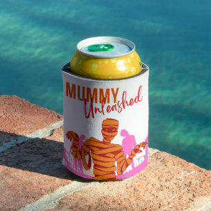 Halloween Stamp Collection "Mummy Unleashed" Can Cooler