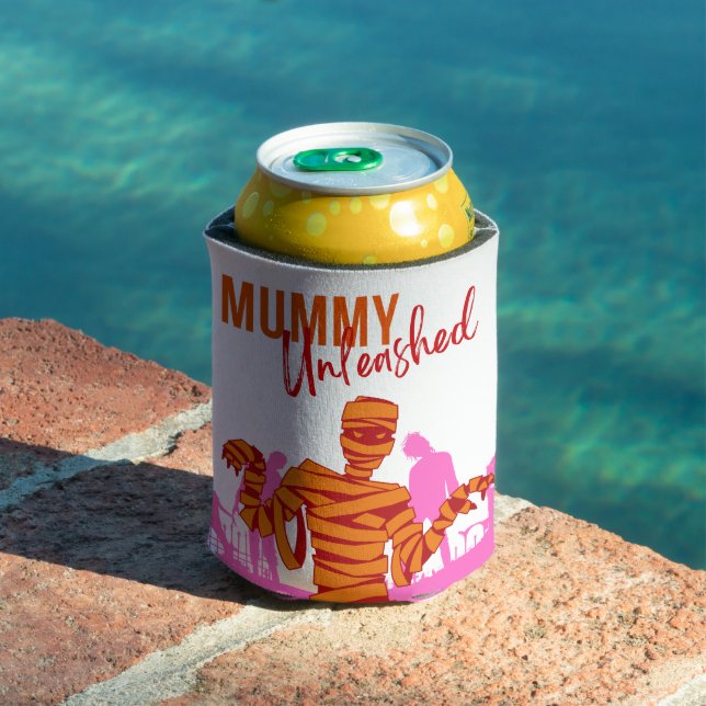 Halloween Stamp Collection "Mummy Unleashed" Can Cooler (In Situ Pool)