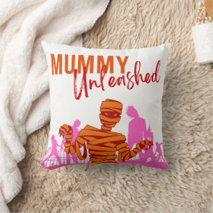 Halloween Stamp Collection "Mummy Unleashed" Cushion
