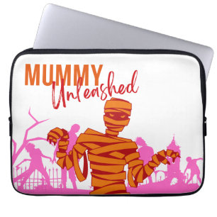 Halloween Stamp Collection "Mummy Unleashed" Laptop Sleeve