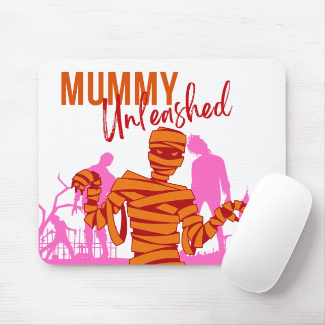 Halloween Stamp Collection "Mummy Unleashed" Mouse Mat (With Mouse)