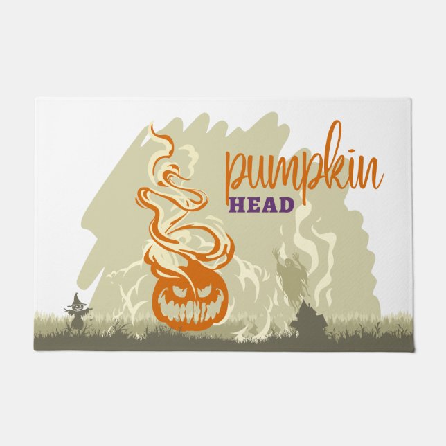Halloween Stamp Collection "Pumpkinhead" Doormat (Front)