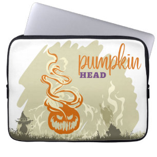 Halloween Stamp Collection "Pumpkinhead" Laptop Sleeve