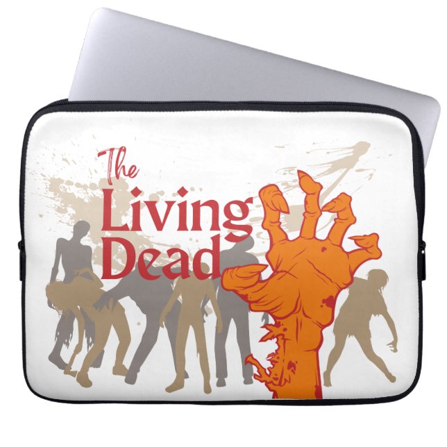Halloween Stamp Collection "The Living Dead" Laptop Sleeve (Front)