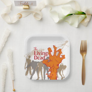 Halloween Stamp Collection "The Living Dead" Paper Plate