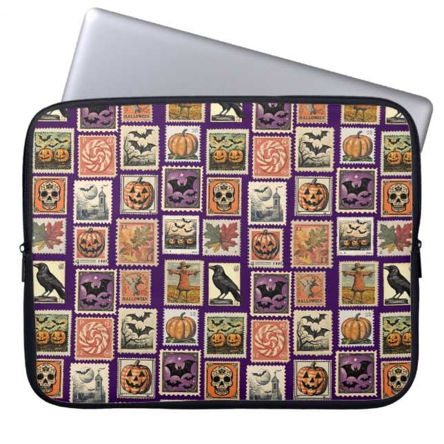 Halloween Stamp  Pattern Laptop Case (Front)