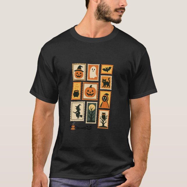 Halloween Stamps T-Shirt (Front)