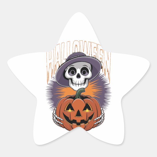 Halloween Star Sticker (Front)