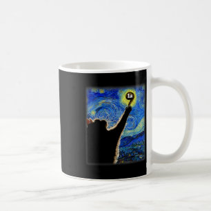Halloween Starry Night Cat Comma La Kamala Harris Coffee Mug