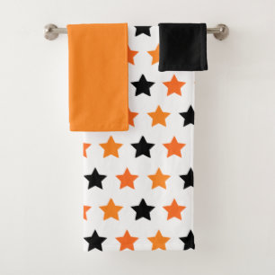 Halloween Stars Bath Towel Set