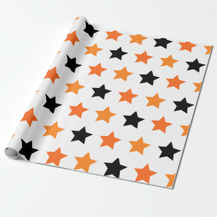 Halloween Stars Wrapping Paper