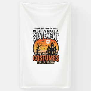 Halloween Statement Costumes Vintage T-Shirt Desig Banner