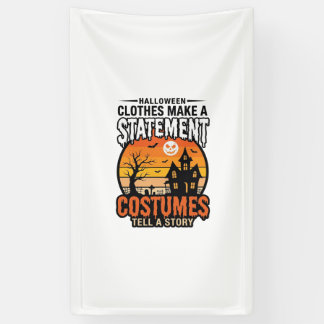 Halloween Statement Costumes Vintage T-Shirt Desig Banner