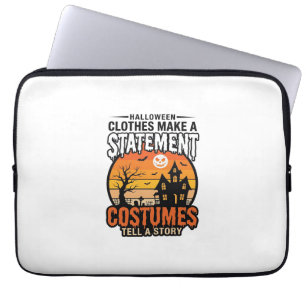 Halloween Statement Costumes Vintage T-Shirt Desig Laptop Sleeve